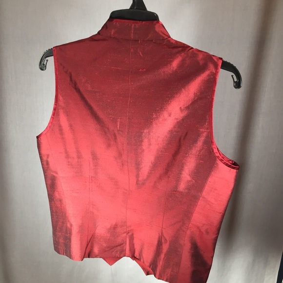 Emanuel Ungaro Embroidered Beaded Raw Silk Vest - Picture 2 of 7